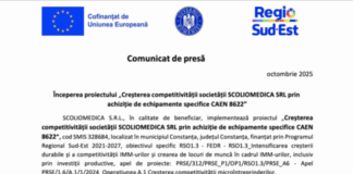 Anunt incepere proiect SCOLIOMEDICA SRL